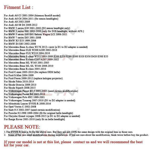 Planet Gates EVOX-R V2.0 D2S Bi xenon Projector Lens Headlight Replace For BMW E60 E39 X5 E53/Audi A6 C5 C6 A8/Mercedes Benz W211 209/Octavia