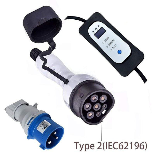 Planet Gates EVSE 32a EV Charger for Electric Vehicle Portable Charging Cable  Switchable 10/13/16/32A with cee  Plug