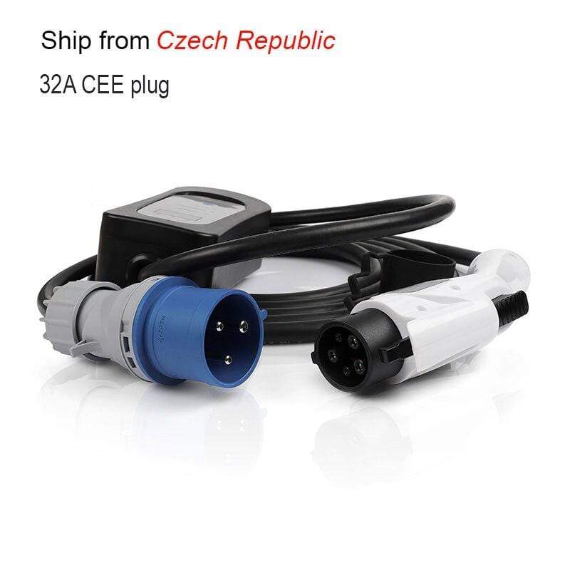 Planet Gates EVSE 32a EV Charger for Electric Vehicle Portable Charging Cable  Switchable 10/13/16/32A with cee  Plug