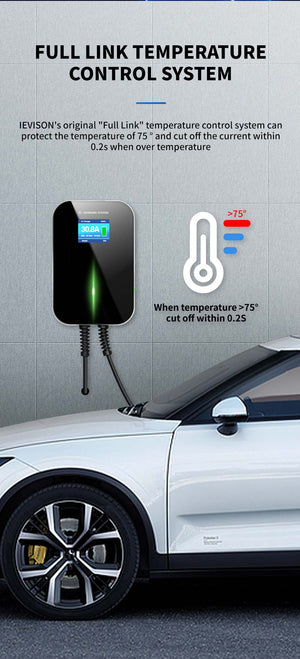 Planet Gates EVSE APP Control Charger Wallbox 32A 1Phase 7.2KW EV Electric Vehicle Charging Station with Type 2 6.1M Cable IEC 62196-2 Plug