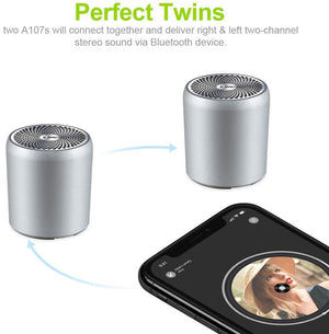 Planet Gates EWA A107s Mini Blue Tooth Speaker True Wireless Stereo (TWS) Enhance Bass Radiator Portable Speakers Bluetooth 5.0
