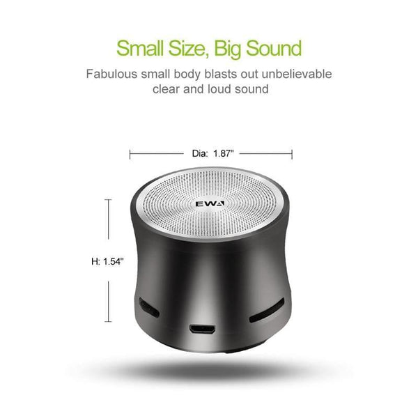 Planet Gates EWA A109Mini Wireless Bluetooth Speaker Big Sound & Bass For Phone/Laptop/Pad Support MicroSD Card