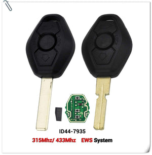 Planet Gates EWS Sytem Car Remote Key for BMW E38 E39 E46 X3 X5 Z3 Z4 1/3/5/7 Series 315/433MHz ID44 Chip Keyless Entry Transmitter