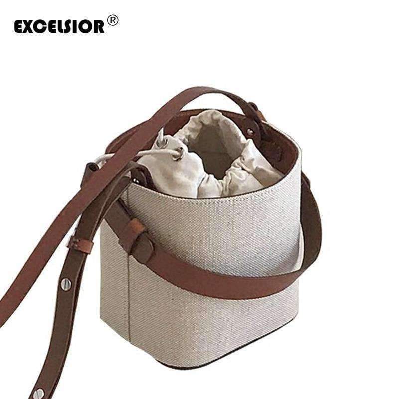 Planet Gates EXCELSIOR 2018 New Straw Bucket Bag Beach Handbag Weave Korean Version Shoulder Messenger Bag Portable Crossbody Bag  G1696