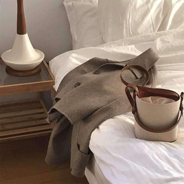 Planet Gates EXCELSIOR 2018 New Straw Bucket Bag Beach Handbag Weave Korean Version Shoulder Messenger Bag Portable Crossbody Bag  G1696