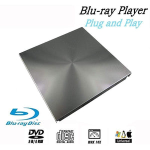 Planet Gates External 3D Blu Ray DVD Drive USB 3.0 BD CD DVD Burner Player Writer Reader for Mac OS Windows 7/8.1/10/Linxus,Laptop,PC