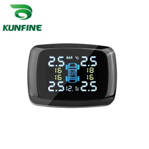 Planet Gates External TPMS Tire Pressure Monitoring System cigarette lighter Digital LCD Display Auto Security Alarm Systems Tyre Pressure