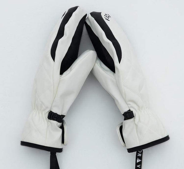 Planet Gates Extra Thick Women 2-IN-1 Mittens Ski Gloves Snowboard Men Snow Winter Sport Warm Waterproof Windproof Skiing Faux Leather Plam