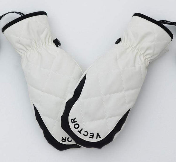 Planet Gates Extra Thick Women 2-IN-1 Mittens Ski Gloves Snowboard Men Snow Winter Sport Warm Waterproof Windproof Skiing Faux Leather Plam