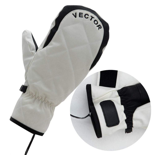 Planet Gates Extra Thick Women 2-IN-1 Mittens Ski Gloves Snowboard Men Snow Winter Sport Warm Waterproof Windproof Skiing Faux Leather Plam