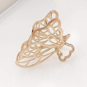 Extravagant Large Leaves Geometric Hair Claw For Women Girls Clamps Hair Crab Metal  Hair Clip Accessories Headwear