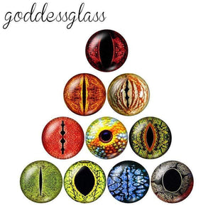 Planet Gates Eye pupil 10pcs 12mm/18mm/20mm/25mm Round photo glass cabochon demo flat back Making findings ZB0500