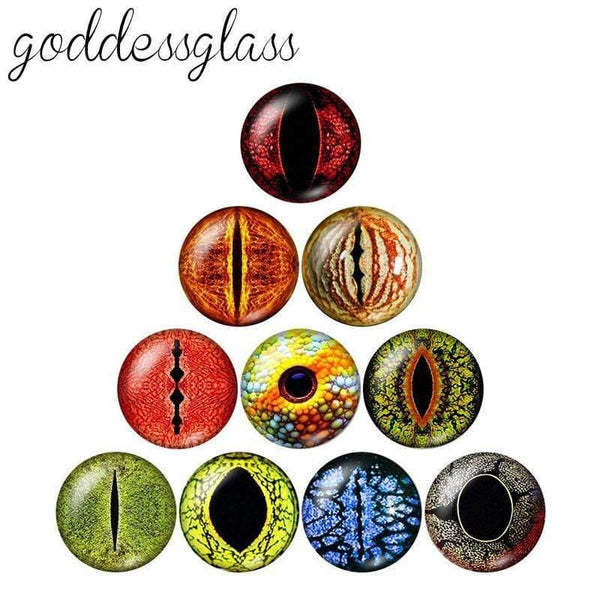 Planet Gates Eye pupil 10pcs 12mm/18mm/20mm/25mm Round photo glass cabochon demo flat back Making findings ZB0500