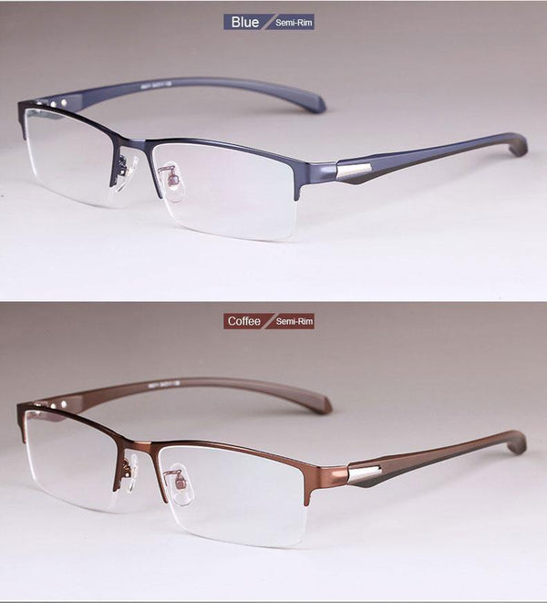 Planet Gates Eyeglasses Frame for Men Eyewear Flexible Temples Legs IP Electroplating Alloy Material,Full Rim and Half Rim