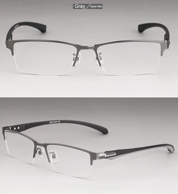Planet Gates Eyeglasses Frame for Men Eyewear Flexible Temples Legs IP Electroplating Alloy Material,Full Rim and Half Rim