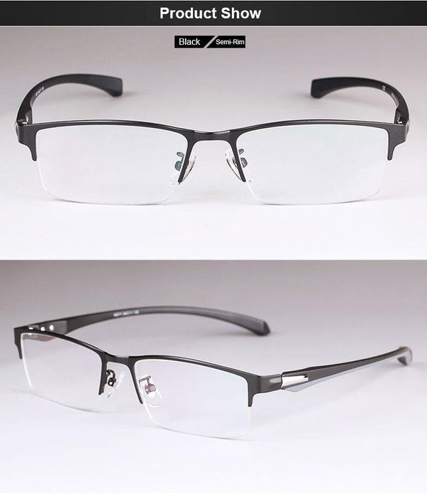 Planet Gates Eyeglasses Frame for Men Eyewear Flexible Temples Legs IP Electroplating Alloy Material,Full Rim and Half Rim