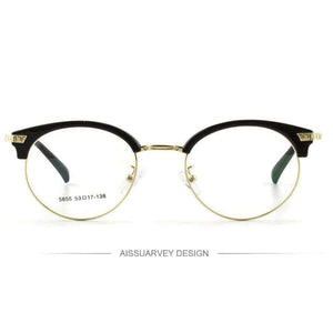 Planet Gates Eyeglasses Frames Women Men Vintage Optical Prescription Round Metal Circle Reading Computer Myopia Golden Eyewear Goggles