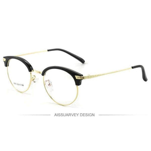 Planet Gates Eyeglasses Frames Women Men Vintage Optical Prescription Round Metal Circle Reading Computer Myopia Golden Eyewear Goggles