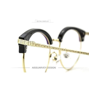 Planet Gates Eyeglasses Frames Women Men Vintage Optical Prescription Round Metal Circle Reading Computer Myopia Golden Eyewear Goggles