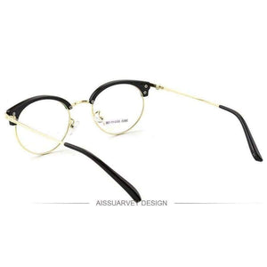 Planet Gates Eyeglasses Frames Women Men Vintage Optical Prescription Round Metal Circle Reading Computer Myopia Golden Eyewear Goggles