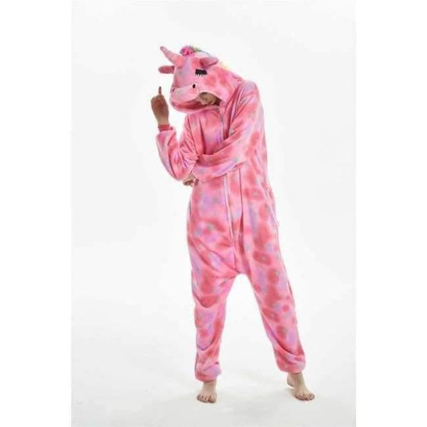 Planet Gates eyes unicorn / S Halloween Wholesale Animal Stitch Star Unicorn onesie Adult Unisex Cosplay Costume Women Pajamas Sleepwear Adult Winter