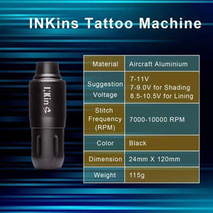 Planet Gates EZ INKin Permanent Makeup Tattoo Machine Rotary Pen Eyeliner Tools Machine Pen Style Accessories for Cartridge Tattoo Needles