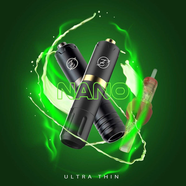 Planet Gates EZ NANO Rotary Cartridge Tattoo Machine Pen EZ Custom Swiss Motors Lightweight and Ultra Thin design