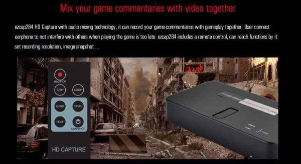 Planet Gates EZCAP 284 1080P HDMI-compatible Game HD Video Capture Box Grabber For XBOX PS3 PS4 TV Medical Online