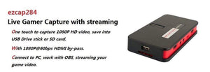Planet Gates EZCAP 284 1080P HDMI-compatible Game HD Video Capture Box Grabber For XBOX PS3 PS4 TV Medical Online