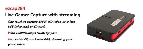 Planet Gates EZCAP 284 1080P HDMI-compatible Game HD Video Capture Box Grabber For XBOX PS3 PS4 TV Medical Online