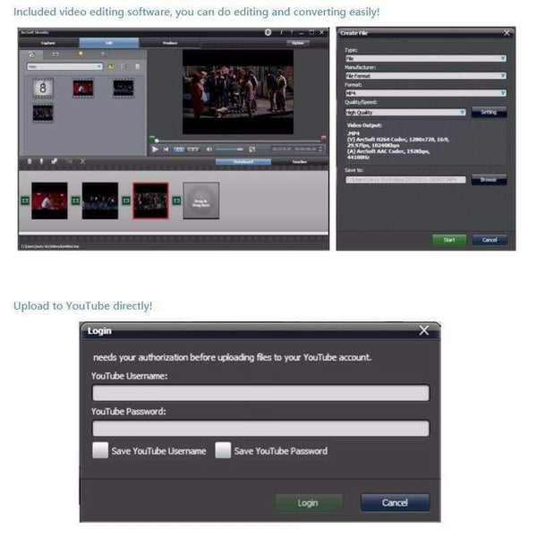 Planet Gates EZCAP 284 1080P HDMI-compatible Game HD Video Capture Box Grabber For XBOX PS3 PS4 TV Medical Online