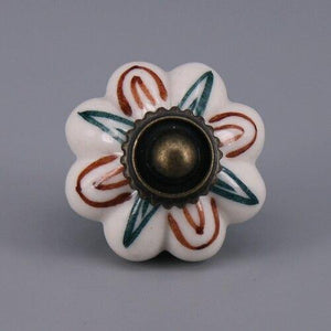 1x Hot selling Pumpkins Knobs Ceramic Kitchen Cupboard Cabinet Wardrobe Baby Children Room Pull Drawer 33mm Porcelain Handle