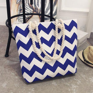Planet Gates F / 42X10X35 Summer Women Canvas bohemian style strip Shoulder Beach Bag Female Casual Tote Shopping Big Bag floral Messenger Bags