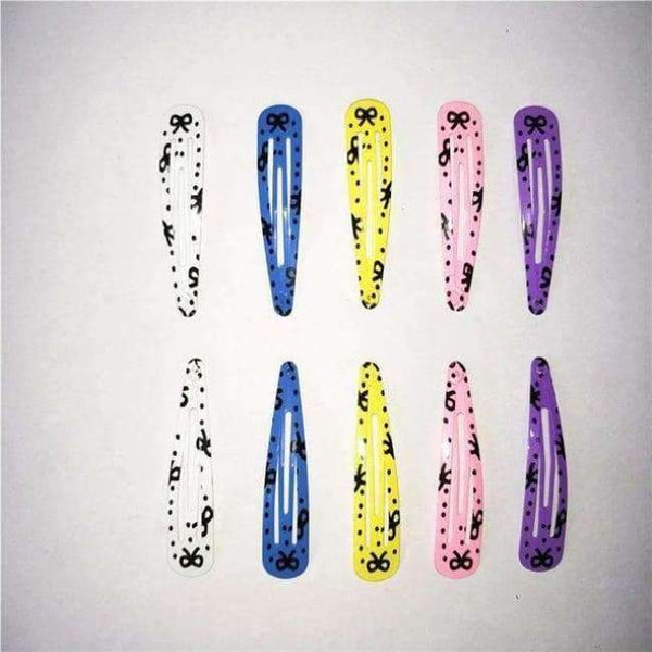 Planet Gates F 50Pcs Fashion Girl Bow Hairpin BB Clip Children Barrette Metal Hairpins Cartoon Flower Hairgrip Women Jewelry Hair Accessories