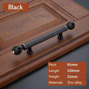 Planet Gates F 5pcs Gold European Style Door Handles Gate Black Drawer Pulls Kitchen Cabinet Handles and Knobs Furniture Handles Hardware