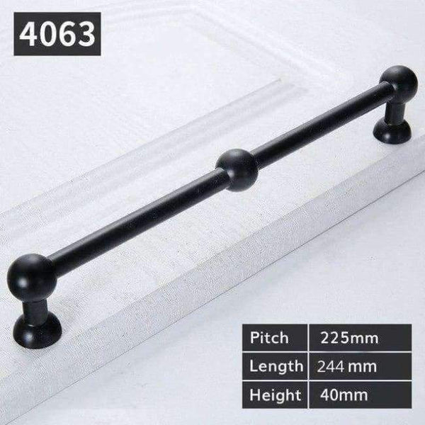 Planet Gates F 5pcs Modern Black Door Handles Elegant Drawer Pulls Door Knob Kitchen Cabinet Handles and Knobs Furniture Handle Hardware