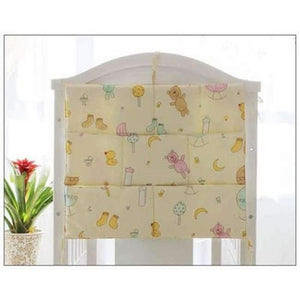 Planet Gates F Cartoon Rooms Nursery Hanging Storage Bag Baby Cot Bed Crib Organizer  60*52cm Toy Diaper Pocket for Newborn Crib Bedding Set