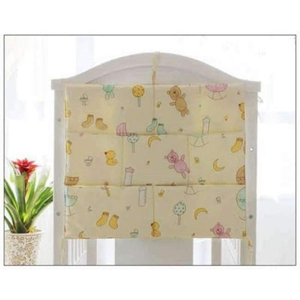Planet Gates F Cartoon Rooms Nursery Hanging Storage Bag Baby Cot Bed Crib Organizer  60*52cm Toy Diaper Pocket for Newborn Crib Bedding Set