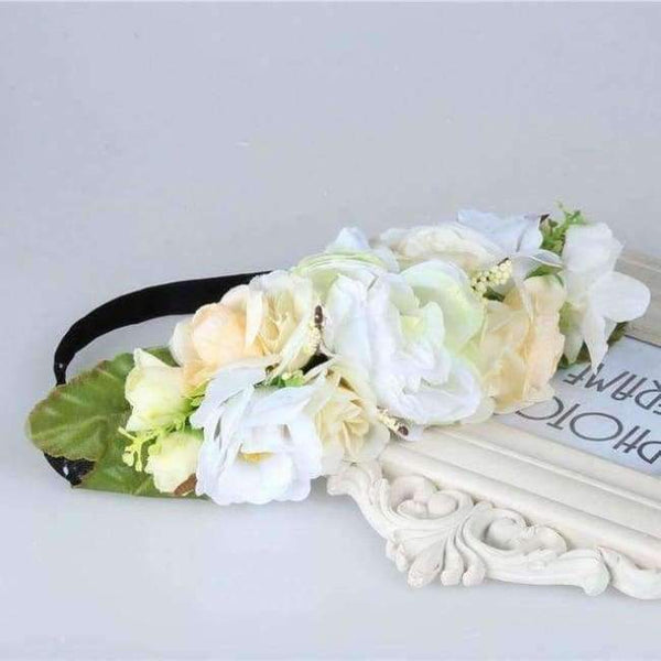 Planet Gates F / free size 2018 Bride Wedding Flower Headband Wreath Hairband Party Flower Girl Hair Accessories Flower Crown garland Flower Headpiece