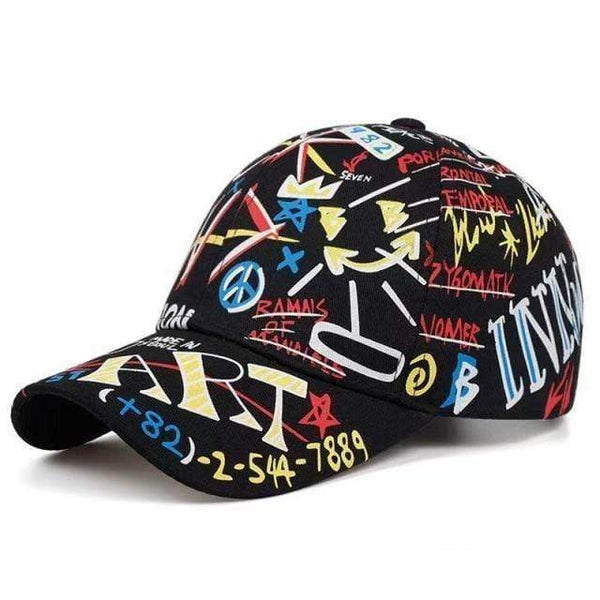 Planet Gates F Graffiti Baseball Cap Hip Hop Tide Hat Summer Travel Shade Caps Men Women Outdoor Sports Casual Hats Snapback Hats Gorr