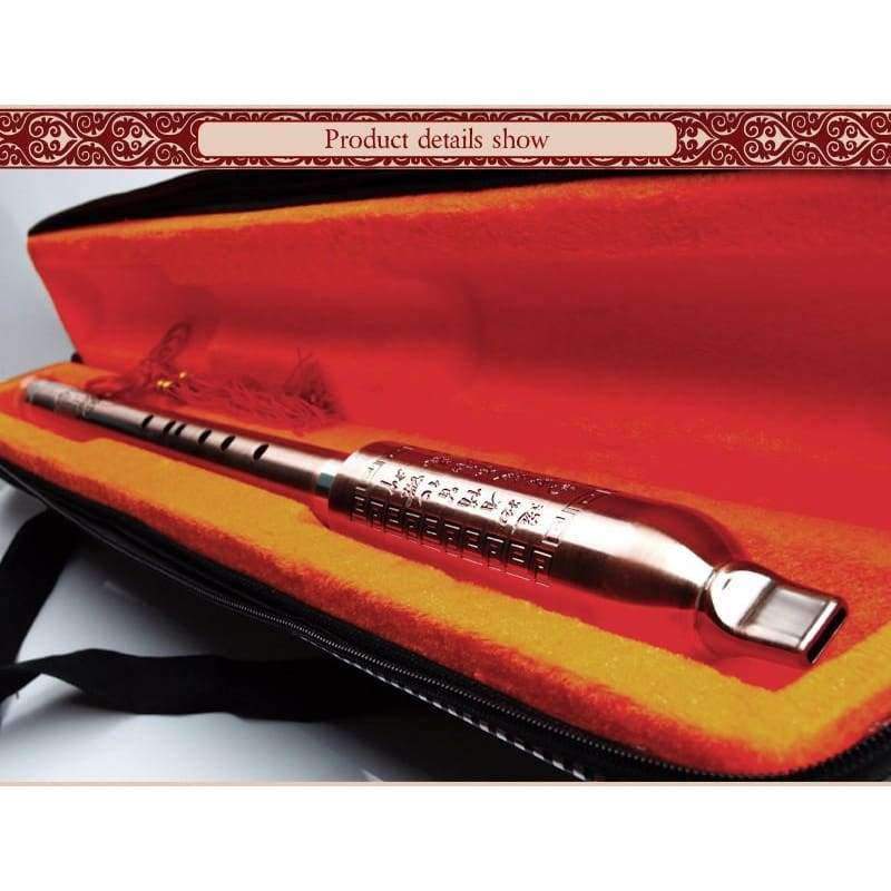 Planet Gates F Key Wood Flute Bawu Copper Plated Concert Flute Vertical Playing Clarinet Flute Folk Musical Instrument Bawu Not DIZI & Xiao