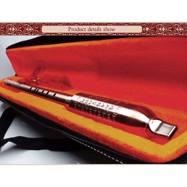 Planet Gates F Key Wood Flute Bawu Copper Plated Concert Flute Vertical Playing Clarinet Flute Folk Musical Instrument Bawu Not DIZI & Xiao