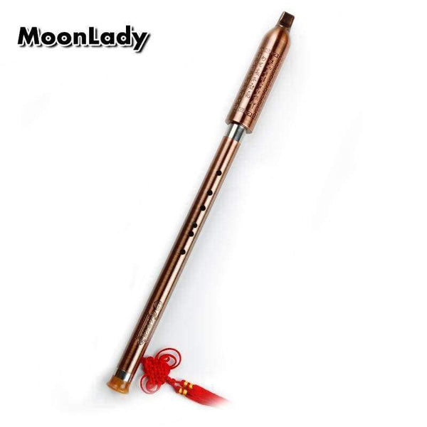 Planet Gates F Key Wood Flute Bawu Copper Plated Concert Flute Vertical Playing Clarinet Flute Folk Musical Instrument Bawu Not DIZI & Xiao