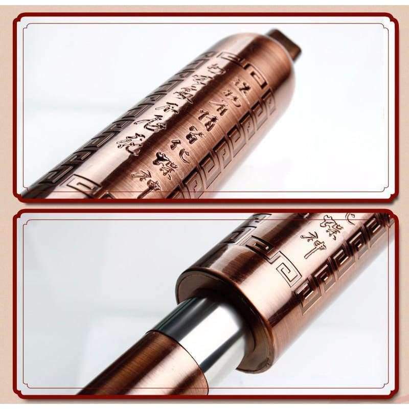 Wood Flute Bawu Copper Plated Concert Flute Vertical Playing Clarinet ...