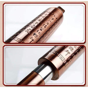 Planet Gates F Key Wood Flute Bawu Copper Plated Concert Flute Vertical Playing Clarinet Flute Folk Musical Instrument Bawu Not DIZI & Xiao