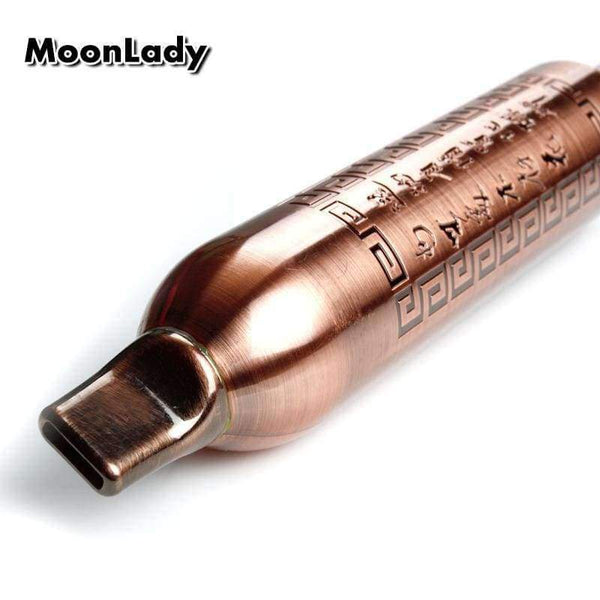Planet Gates F Key Wood Flute Bawu Copper Plated Concert Flute Vertical Playing Clarinet Flute Folk Musical Instrument Bawu Not DIZI & Xiao