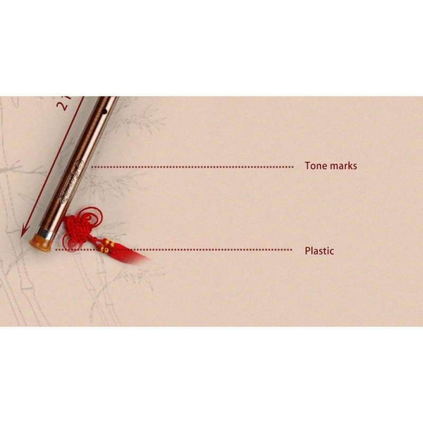 Planet Gates F Key Wood Flute Bawu Copper Plated Concert Flute Vertical Playing Clarinet Flute Folk Musical Instrument Bawu Not DIZI & Xiao