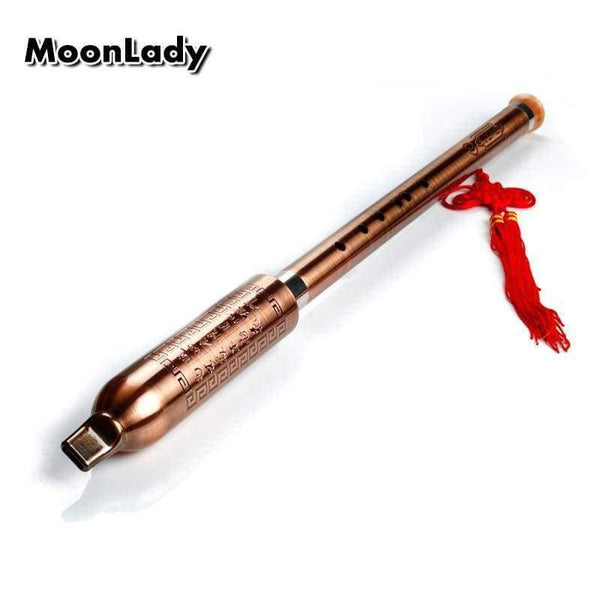 Planet Gates F Key Wood Flute Bawu Copper Plated Concert Flute Vertical Playing Clarinet Flute Folk Musical Instrument Bawu Not DIZI & Xiao