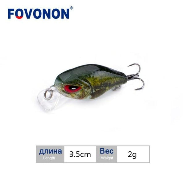 Planet Gates F115E Fishing Lure 3cm 1.8g   Crankbaits 1pcs Micro Hard Pesca Artificial Baits Mini Lure Minnow for Pike Bass Trout