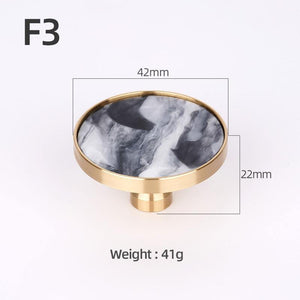 Brass Furniture Handles Elegant Door Knobs and Handles for Cabinet Kitchen Cupboard Drawer Pulls Wall Hanging Hooks Shell Resin